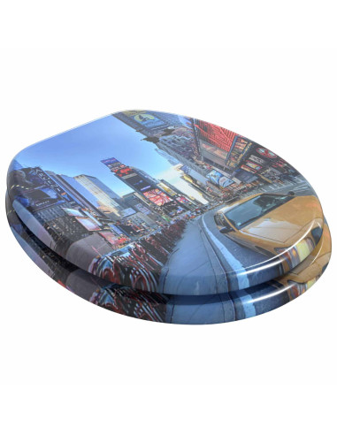 Sedile del WC Multicolore 44 x 38 cm Pannello MDF