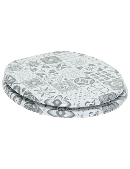 Sedile del WC Grigio 44 x 38 cm Pannello MDF