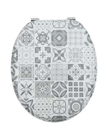 Sedile del WC Grigio 44 x 38 cm Pannello MDF