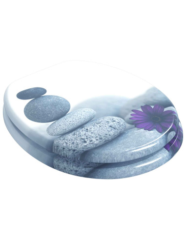 Sedile del WC Grigio 44 x 38 cm Pannello MDF