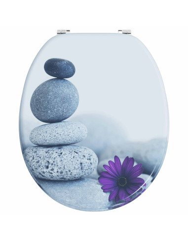 Sedile del WC Grigio 44 x 38 cm Pannello MDF