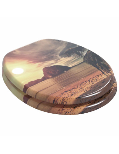 Sedile del WC Arancione 44 x 38 cm Pannello MDF