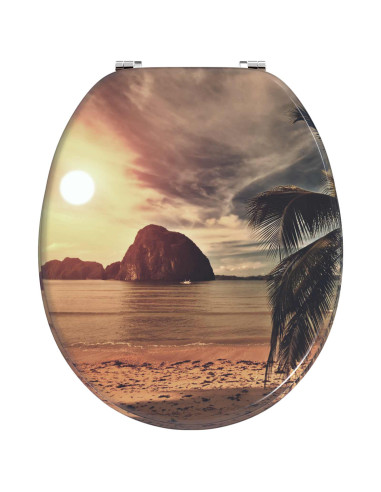 Sedile del WC Arancione 44 x 38 cm Pannello MDF