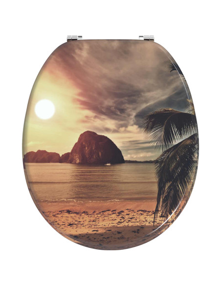 Sedile del WC Arancione 44 x 38 cm Pannello MDF