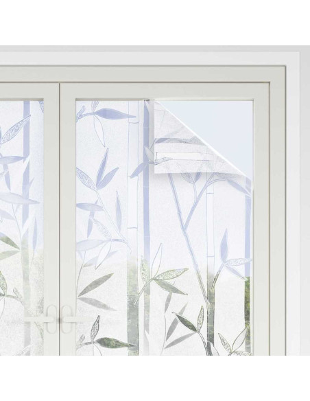 Film per Finestra Statico Motivo Bamboo 90 x 500 cm PVC