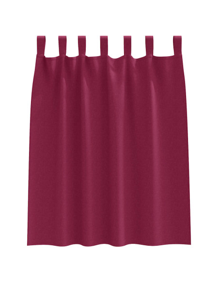 Tende Blackout con Anelli 2 pcs Rosso Vino 140 x 140 cm