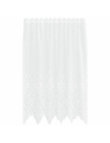 Tenda in Pizzo con tende Bianco 150 x 160 cm Poliestere