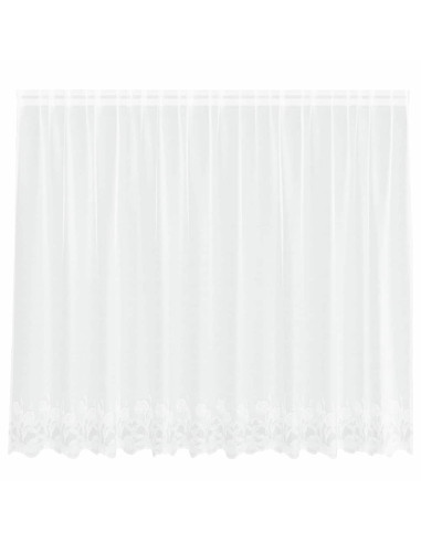 Tenda in Pizzo con tende Bianco 300 x 140 cm Poliestere