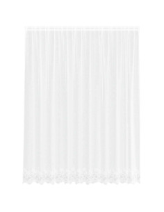 Tenda in Pizzo con tende Bianco 300 x 245 cm Poliestere 2
