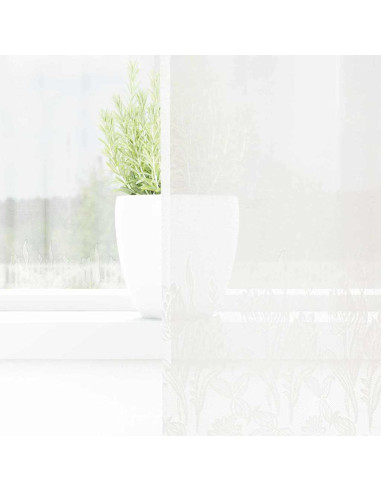 Tenda in Pizzo con tende Bianco 300 x 245 cm Poliestere