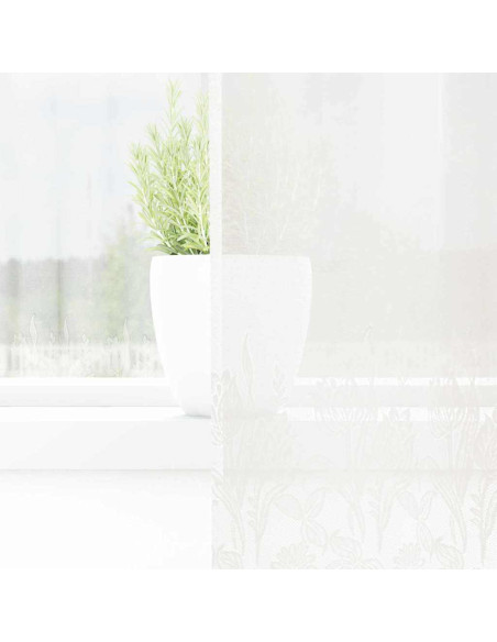 Tenda in Pizzo con tende Bianco 300 x 245 cm Poliestere