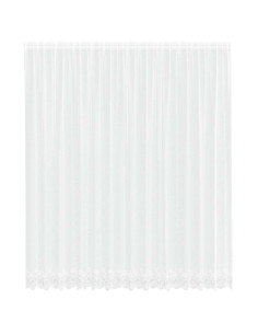 Tenda in Pizzo con tende Bianco 400 ×300 cm Poliestere 2