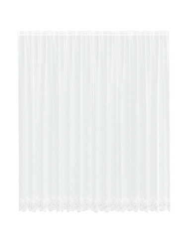 Tenda in Pizzo con tende Bianco 400 ×300 cm Poliestere