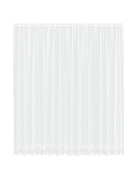 Tenda in Pizzo con tende Bianco 400 ×300 cm Poliestere