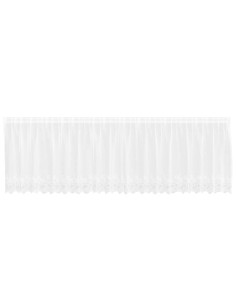 Tenda in Pizzo con tende Bianco 500 x 120 cm Poliestere 2