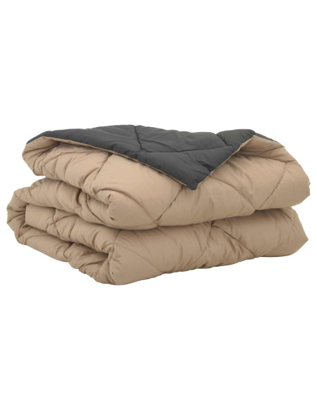 Duvet Estivo Antracite e Talpa 200 x 135 cm Microfibra