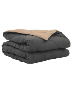 Duvet Estivo Antracite e Talpa 200 x 155 cm Microfibra 2