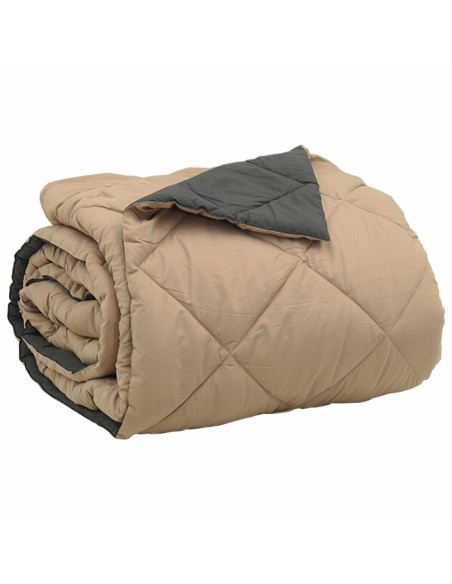 Duvet Estivo Antracite e Talpa 220 x 240 cm Microfibra