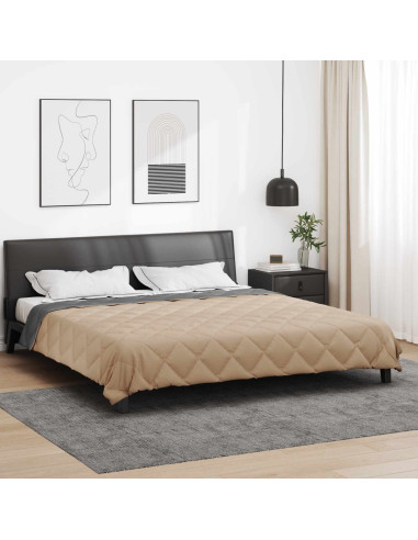 Duvet Estivo Antracite e Talpa 240 x 260 cm Microfibra