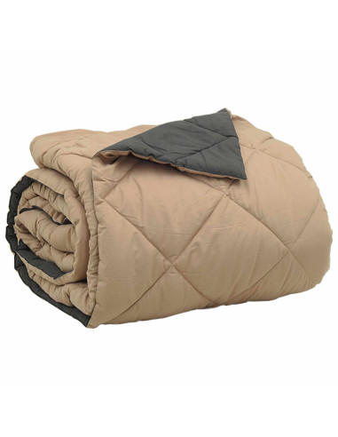 Duvet Estivo Antracite e Talpa 240 x 260 cm Microfibra
