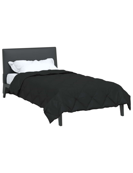Duvet Estivo Nero 200 x 135 cm Microfibra