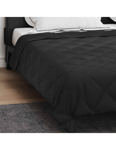 Duvet Estivo Nero 240 x 200 cm Microfibra