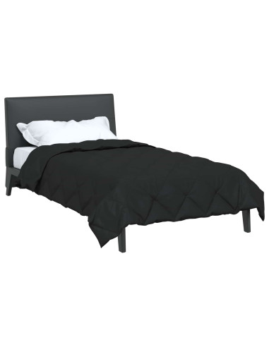 Duvet Estivo Nero 220 x 135 cm Microfibra