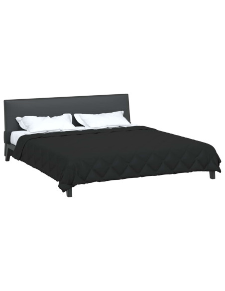 Duvet Estivo Nero 240 x 260 cm Microfibra
