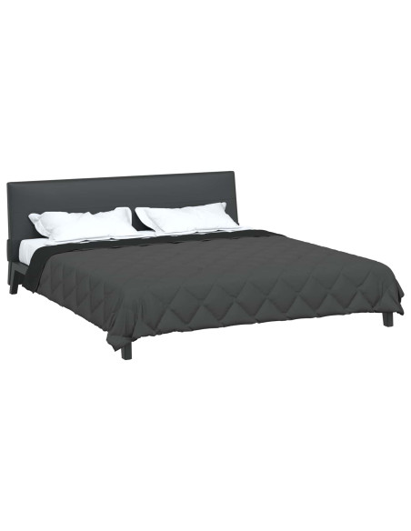 Duvet Estivo Nero e antracite 240 x 260 cm Microfibra