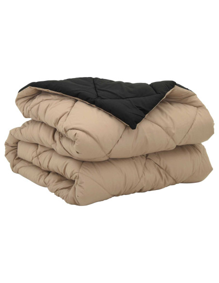 Duvet Estivo Nero e Talpa 200 x 140 cm Microfibra