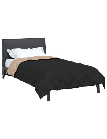 Duvet Estivo Nero e Talpa 200 x 155 cm Microfibra