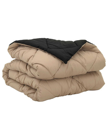 Duvet Estivo Nero e Talpa 220 x 155 cm Microfibra