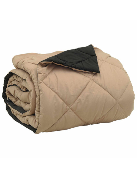Duvet Estivo Nero e Talpa 220 x 200 cm Microfibra