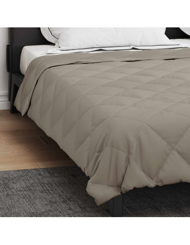 Duvet Estivo Grigio chiaro 200 x 200 cm Microfibra