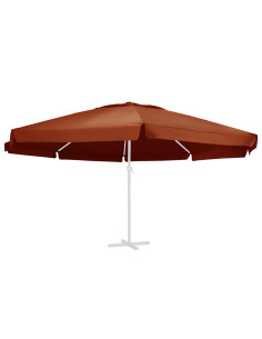 Telo di Ricambio per Ombrellone Terracotta 610 cm