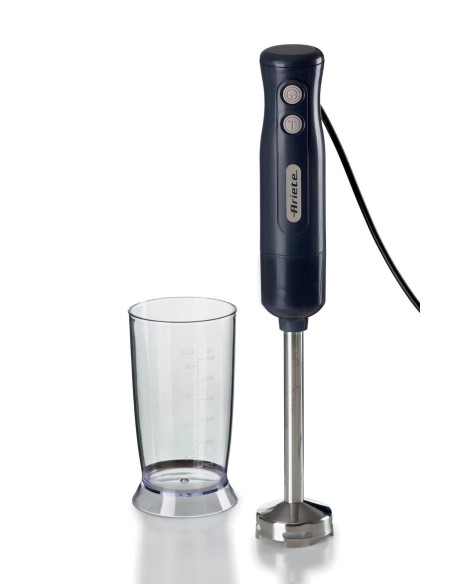 Ariete 601 Frullatore a Immersione Breakfast, Frullatore a immersione, 700 W, 2 velocità, Lama in acciaio inox, Gamba removibil
