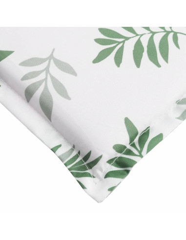 Cuscino per Lettino con Motivo a Foglie in Tessuto Oxford