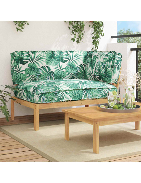 Set di divani con cuscino Foglia Motivo Foglia 133 x 92 x 69 cm