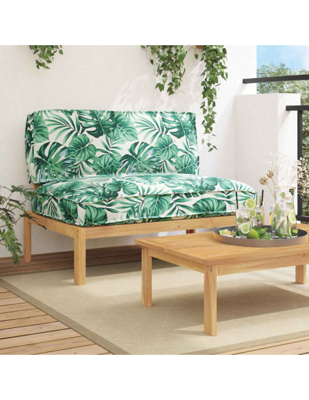 Set di divani con cuscino Foglia Motivo Foglia 120 x 92 x 69 cm