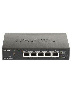 D-Link DGS-1100-05PDV2 switch di rete Gestito Gigabit Ethernet (10/100/1000) Supporto Power over Ethernet (PoE) Nero