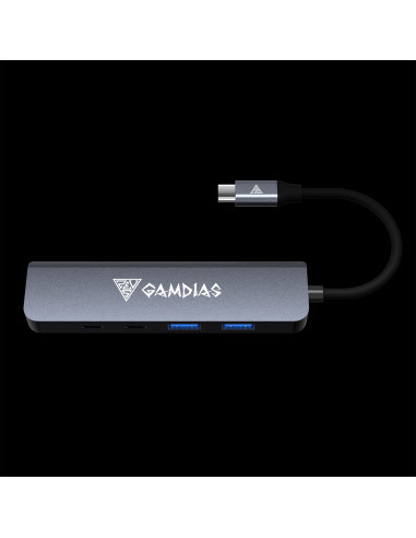 GAMDIAS HUB MERCURY M1-500 USB-C 5-IN-1 HUB ESPANSIONE