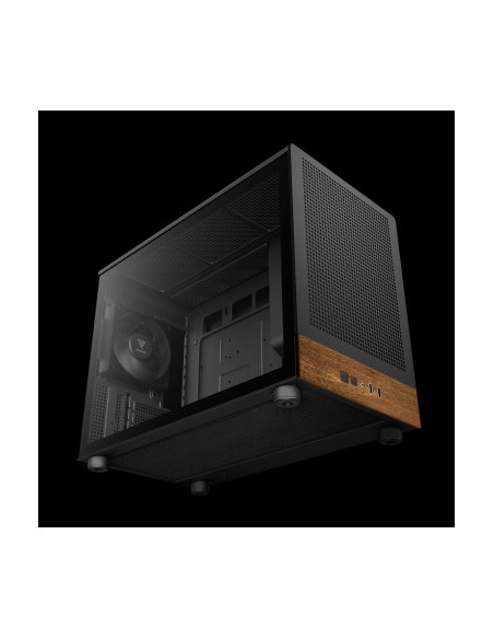 GAMDIAS CASE MICRO TOWER ATHENA M4M WOOD 3x120 FRONTALE IN RETE NOCE