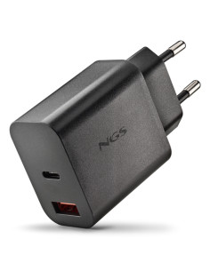 NGS ERA 30W BLACK Caricabatterie da Parete 30W USB/USB-C