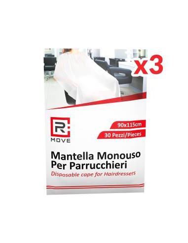 RMove Mantella Monouso per Parrucchieri 90x115cm 3Cnf/30pz