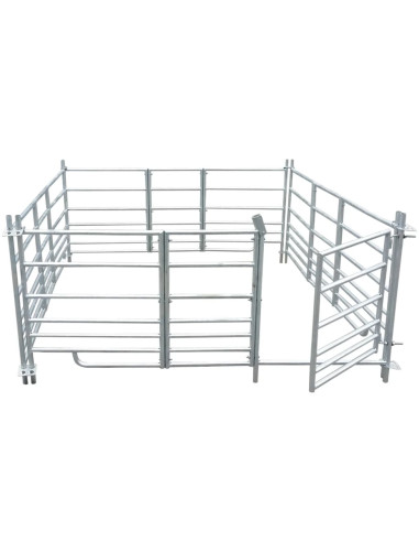 Box Pecore in Acciaio Zincato 4 Pannelli 137 x 137 x 92 cm