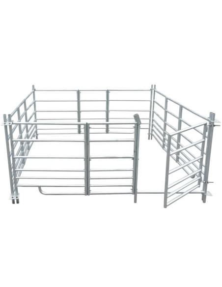 Box Pecore in Acciaio Zincato 4 Pannelli 137 x 137 x 92 cm