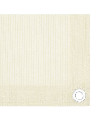 Schermo Frangivista per Balcone Crema 90x600 cm in HDPE