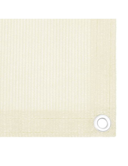 Schermo Frangivista per Balcone Crema 90x600 cm in HDPE