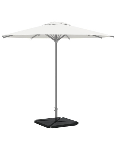 Piastre per Parasole 4 pz in Granito Triangolare 14 kg Nero