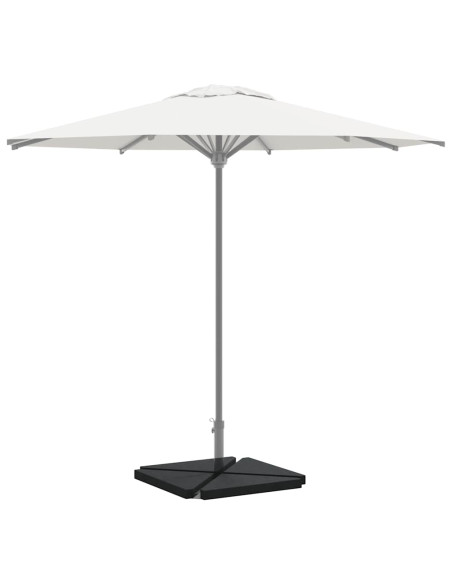 Piastre per Parasole 4 pz in Granito Triangolare 14 kg Nero